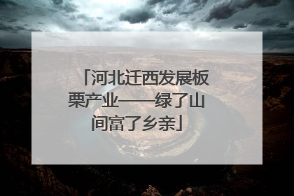 河北迁西发展板栗产业——绿了山间富了乡亲